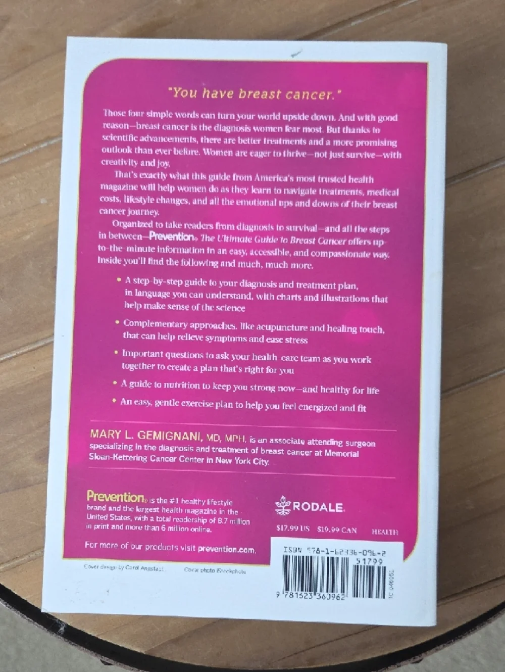 Prevention: The Ultimate Guide to Breast Cancer - Pink Cover